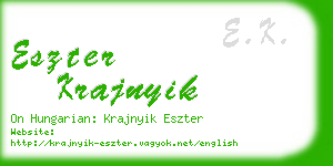 eszter krajnyik business card